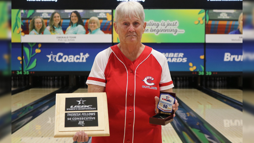 Theresa Fellows celebrates 50 years at the USBC Women's Championships
