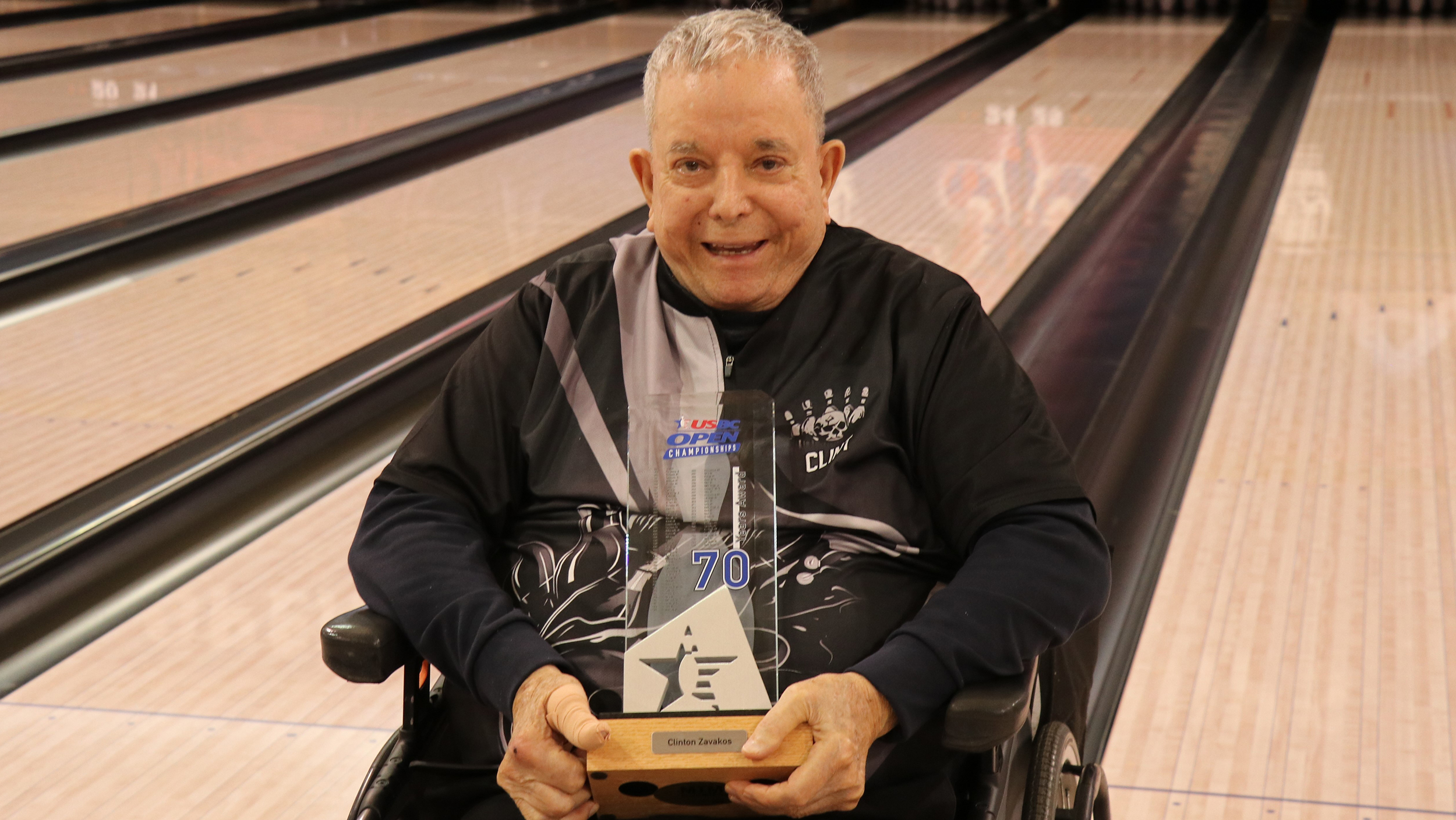 Clinton Zavakos celebrates 70 consecutive years at the USBC Open Championships