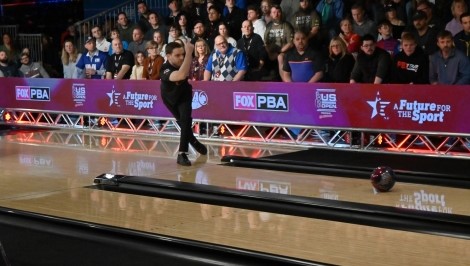 Fans with Go Bowling signs at U.S. Open