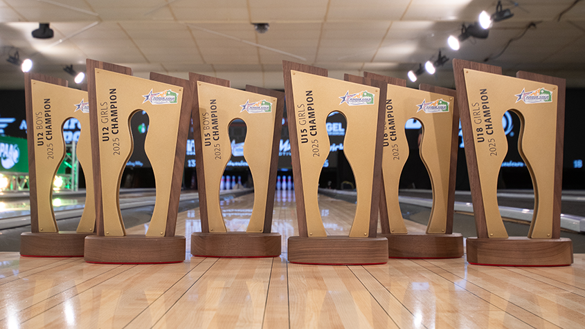 Trophies at the 2025 Junior Gold Championships