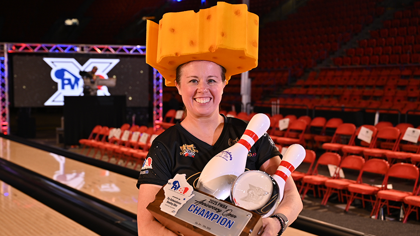 Josie Barnes after winning in Green Bay